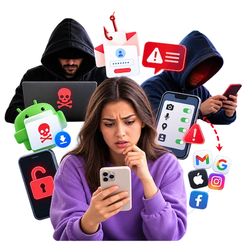 روش های هک شدن گوشی