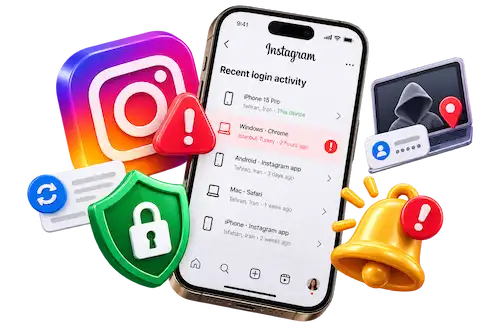نشانه های هک اینستا