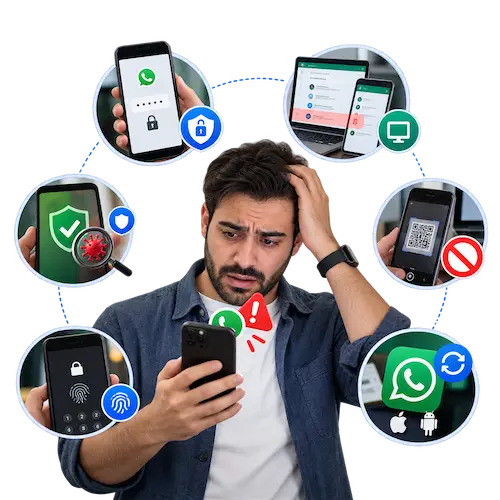 نشانه های نفوذ به واتساپ
