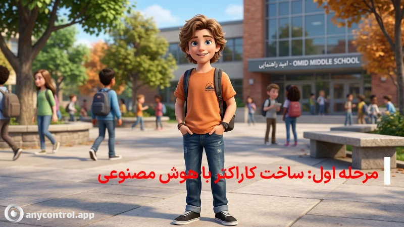 کاراکتر ساخته شده با هوش مصنوعی