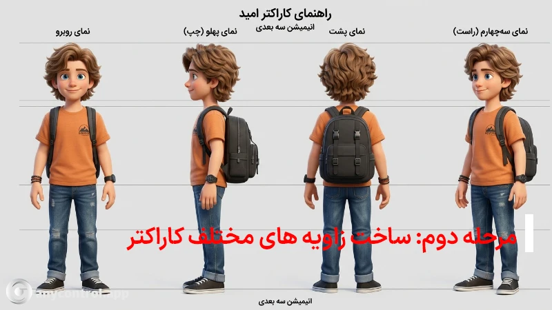 نما های مختلف ساخت کاراکتر ثابت با هوش مصنوعی جمنای و چت جی پی تی