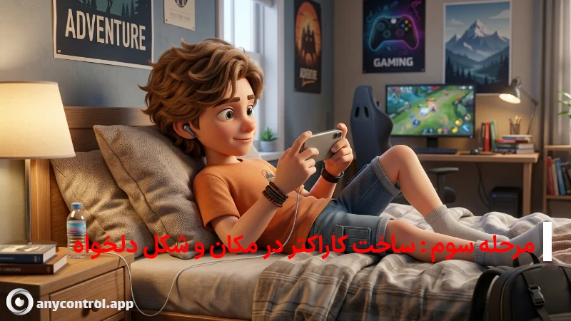 نسخه نهایی کاراکتر ساخته شده با هوش مصنوعی