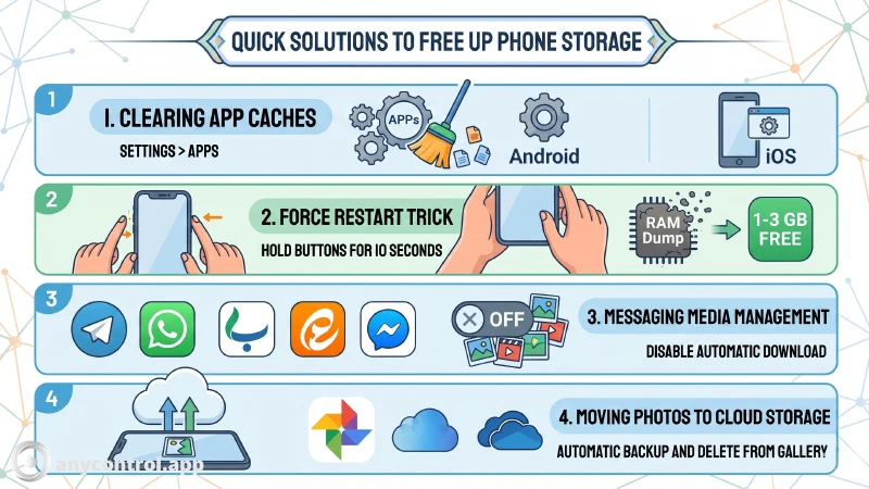 Solutions to free up phone storage
