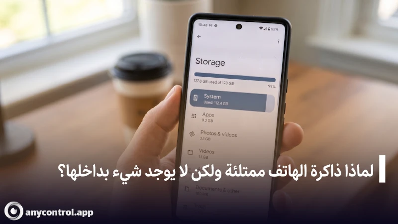 چرا حافظه پوشی پر شده ولی چیزی توش نیست؟