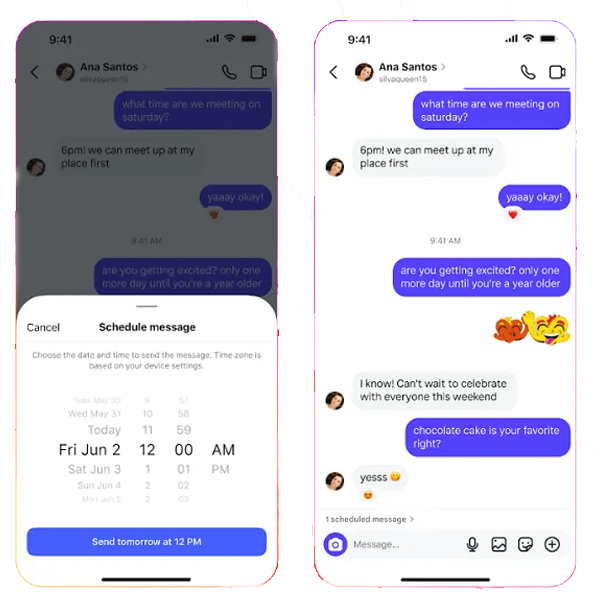 آپدیت دایرکت اینستاگرام: قابلیت زمانبندی پیام