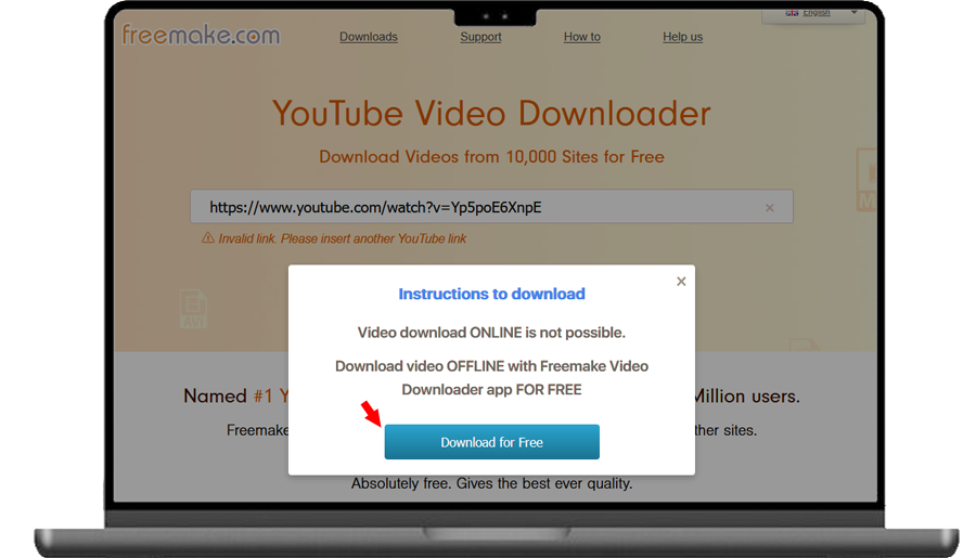 Freemake Video Downloader for youtube