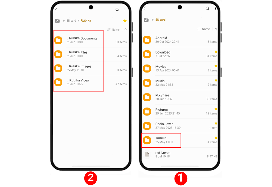 بازیابی چت های حذف شده روبیکا از طریق تنظیمات برنامه