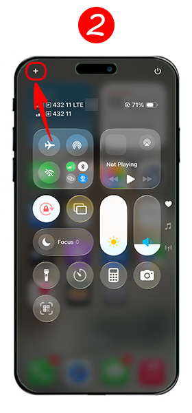كيفية الدخول إلى وضع تعديل مركز التحكم الجديد في الايفون iOS 18
