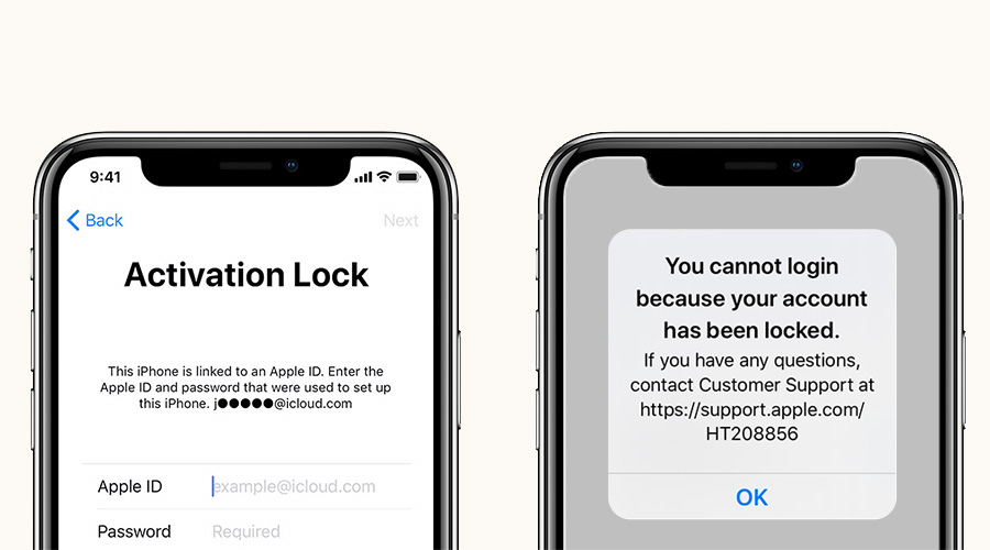 انواع قفل شدن گوشی اپل