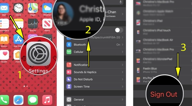 خارج شدن از اپل آیدی