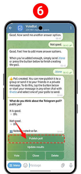 Telegram Poll Management