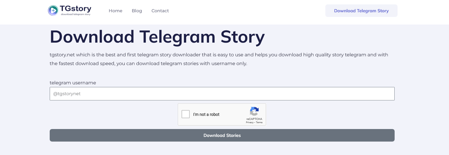 Download Telegram stories Using  tgstory 