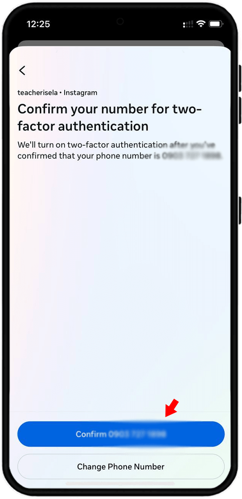 confirm number