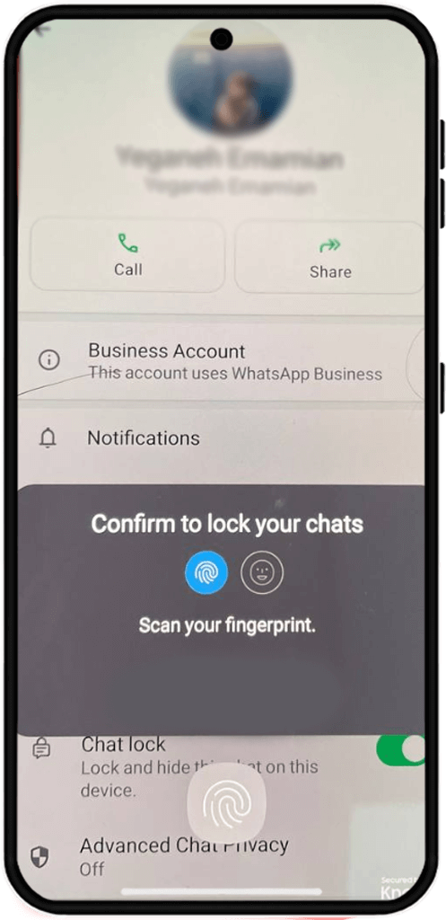 Enable Fingerprint Lock for Whatsapp 