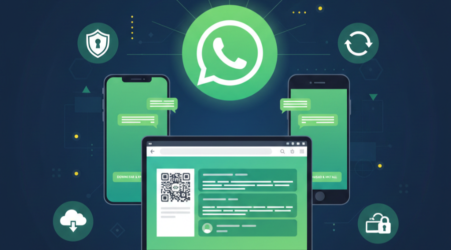 واتساب مثبت على أجهزة مختلفة