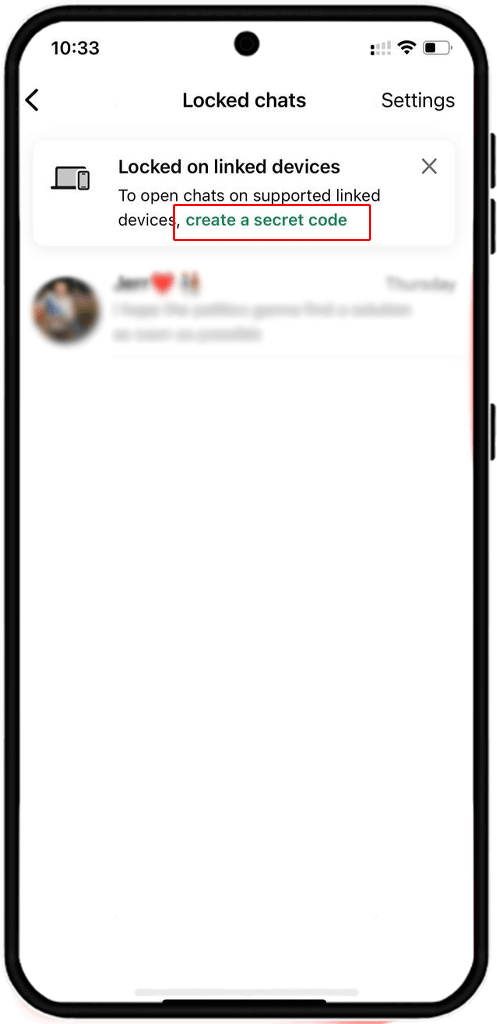 Hide whatsapp chats with a secret code iphone