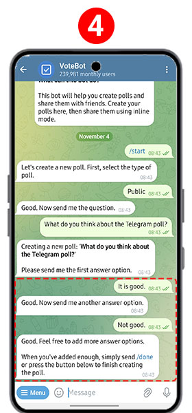 Bot de encuestas de Telegram