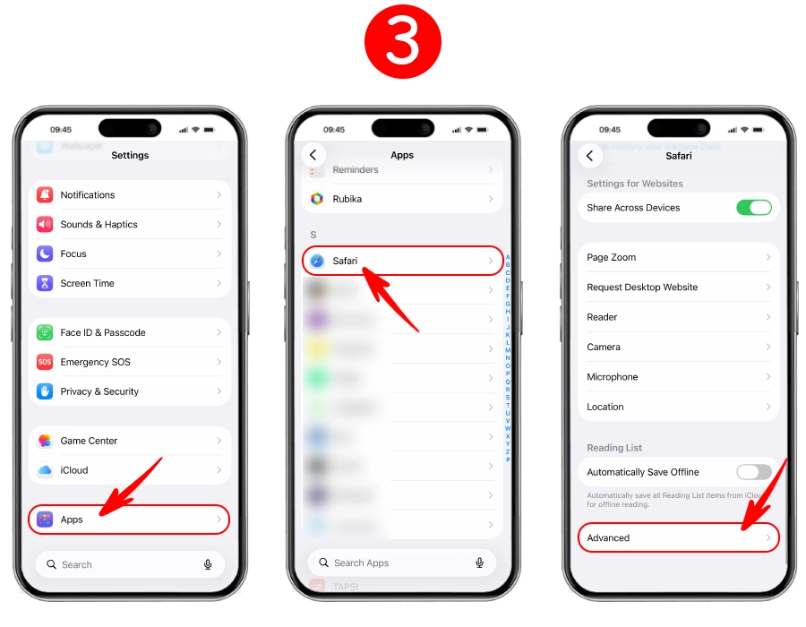 دادن مجوز مخاطبین به سفری و کروم برای همگام سازی در سروش وب آیفون