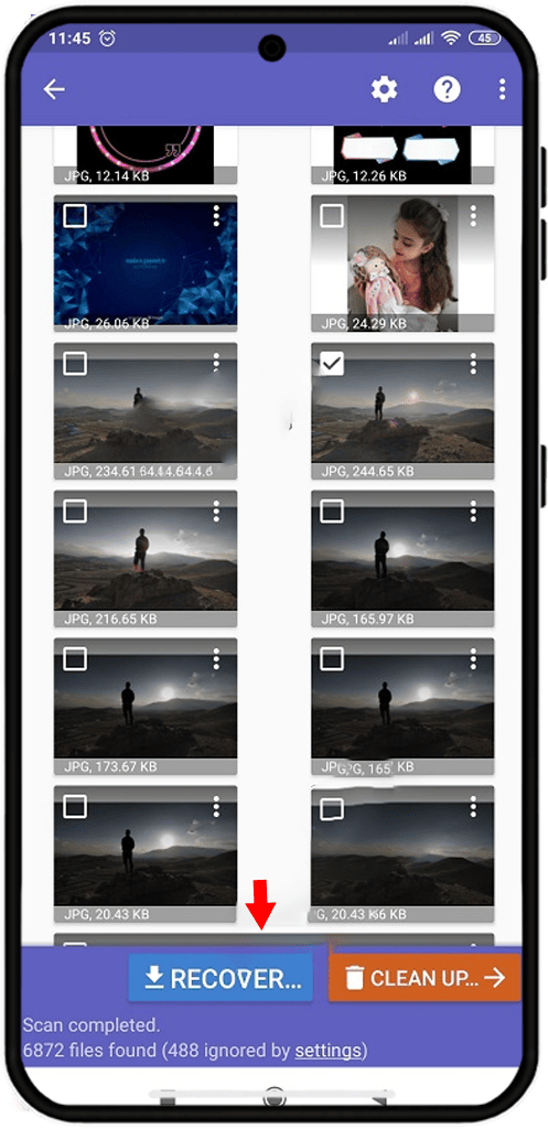 نصب نرم‌ افزار DiskDigger برای بازیابی عکس های حذف شده روبیکا