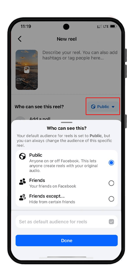 How to Upload Video as Reel on Facebook