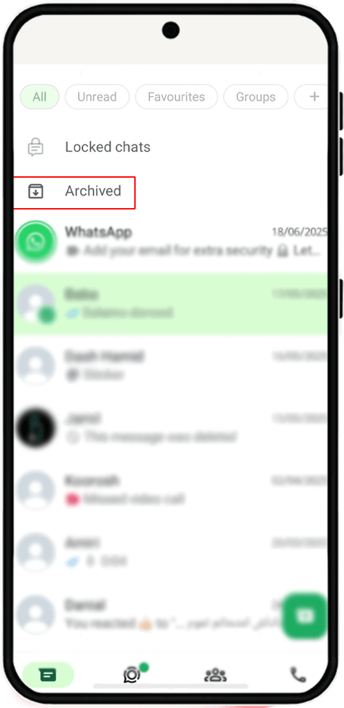 hide whatsapp chats android