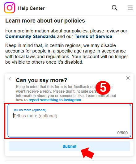 appeal to disabled instagram account