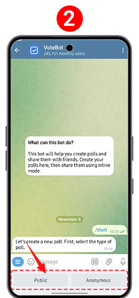 Telegram Poll with Bot