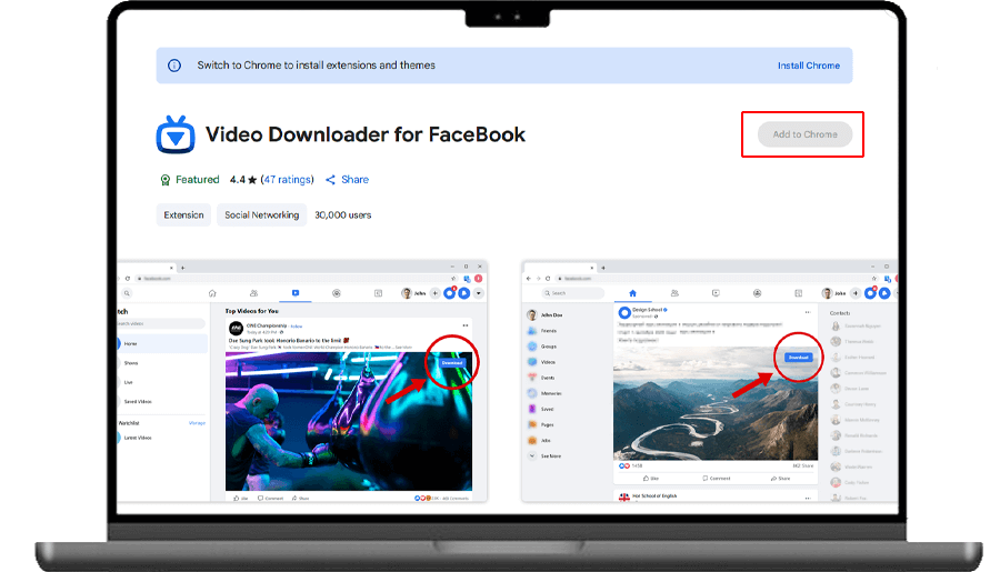 facebook downloader chrome extension