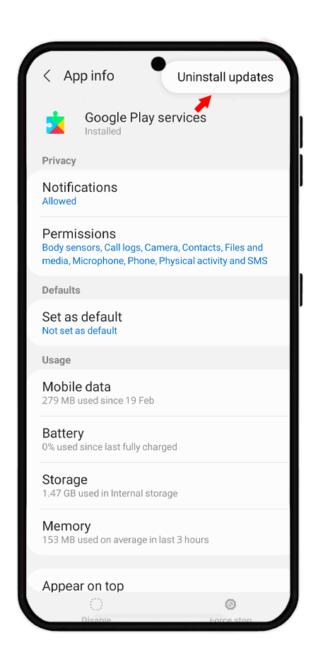 آپدیت google play service به صورت دستی