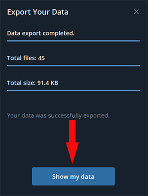 Show my data