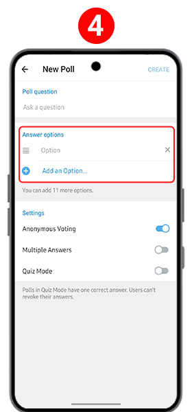Encuesta en Telegram