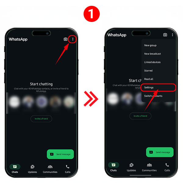 پشتیبانی چت های واتساپ