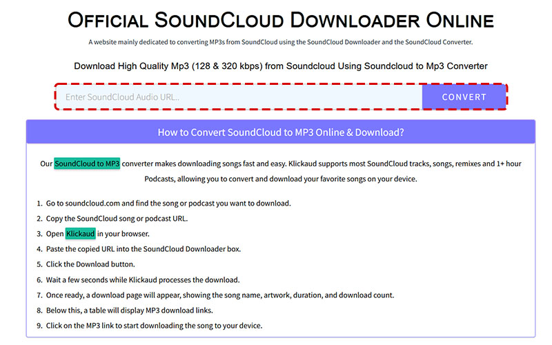 SoundCloud Music Download Website