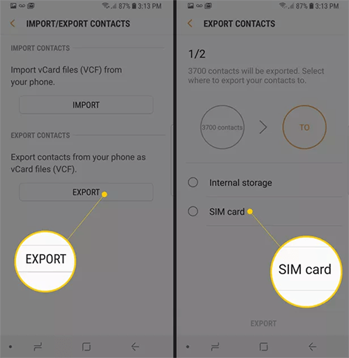 Transferir contactos de android a iphone por sim card