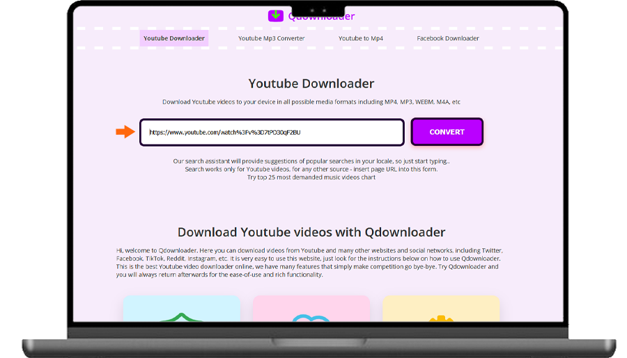 دانلود از یوتیوب با سایت QDownloader