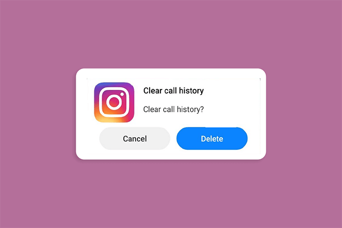 ¿Es posible eliminar el historial de llamadas de Instagram?
