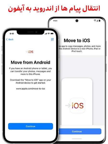 انتقال پیامک ها از گوشی های اندروید به آیفون