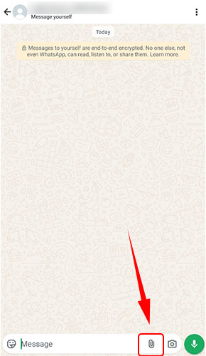 WhatsApp chat screen