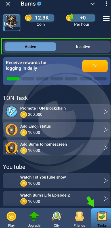 بخش Tasks ایردراپ بامز