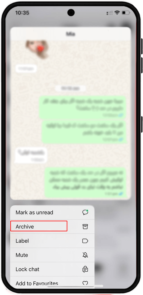 hide whatsapp chats iphone
