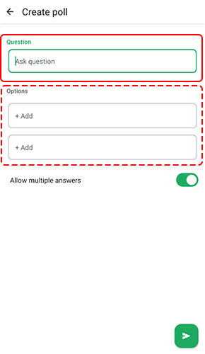 Create a poll