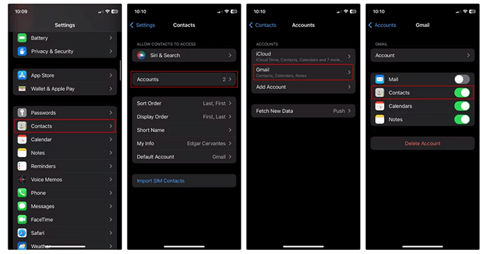 Pasar contactos de iphone a android con icloud