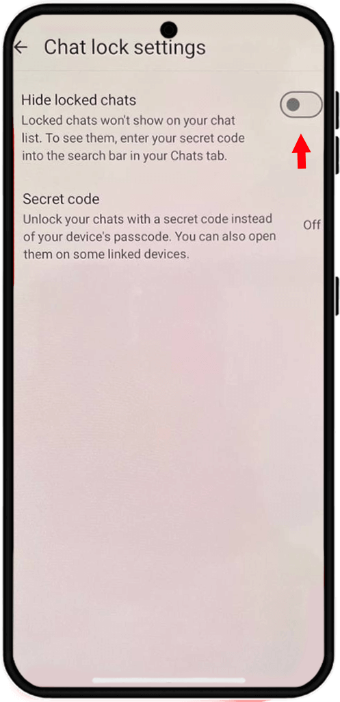 hide whatsapp chat android