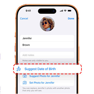 تاریخ تولد مخاطبین تلگرام