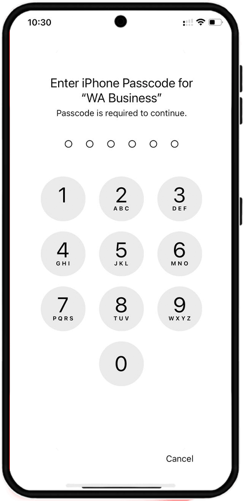 lock whatsapp chat on iphone