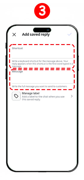 Tutorial on using the message icon in the DM inbox to instantly send Saved Replies.