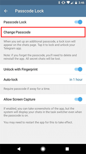 pic6-how to enable passcode for telegram 6 en