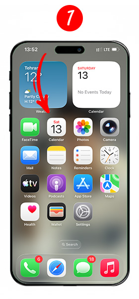 كيفية الدخول إلى وضع تعديل مركز التحكم الجديد في الايفون iOS 18
