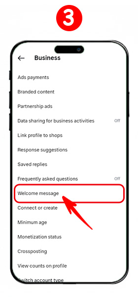 Step-by-step tutorial for enabling the toggle and writing the Automatic Welcome Message.