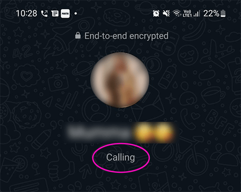 whatsapp calling fail